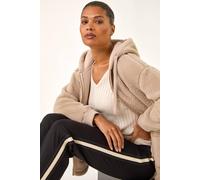 Roman Originals Straight Leg Side Stripe Trousers for Women UK - Ladies Everyday Autumn Winter Comfy Soft Evening Vacation Work Party Night Out - Black - Size 18