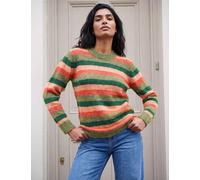 Roman Striped Jumper With Wool Orange Mix