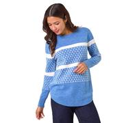 Roman Striped Knitted Jumper In Blue Blue 12