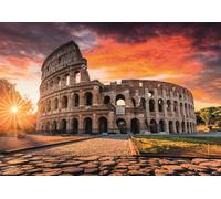 Clementoni - 39985 Jigsaw Puzzle 1000 Pieces for Adults and Teenagers, Collection, Roman Sunset Theme, with Poster Included, Compact Box, Gift Idea for Men and Women, Made in Italy, 70 x 50 cm, 39985
