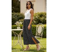 Roman Women's Swirl & Spot Print A-line Skirt in Black | Size: 20 Roman Black 20