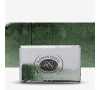 Roman Szmal : Aquarius : Watercolour Paint : Full Pan : Chromium Green Oxide Dark