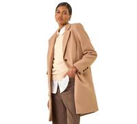 Roman Tailored Single Breasted Coat In Camel Camel 14
