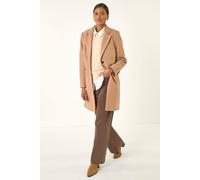 Roman Tailored Single Breasted Coat In Camel Camel 18