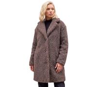 Roman Teddy Coat for Women UK Ladies Borg Faux Fur Coatigan Lined Casual Soft Fluffy Fleece Texture Oversized Longline Warm Cosy Winter Jacket Thick Cardigan