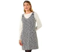 Roman Textured A-Line Pocket Dress In Black Black 14