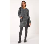 Roman Textured Pocket Detail Longline Jumper In Charcoal Charcoal 16