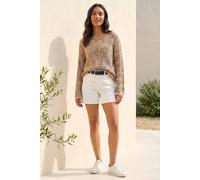 Roman Women's Textured Spacedye Knit Jumper in Pink | Size: 18