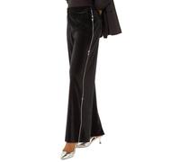 Roman Velvet Diamante Side Trim Trouser In Black Black 14