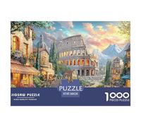 Roman Village 1000 Puzzles Adults Puzzle Adults Puzzle Gifts Birthday Difficult Impossible Challenge High Difficulty 38x26cm/1000pcs
