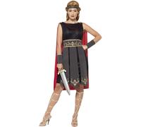 Roman Warrior Ladies Fancy Dress Ancient Greek Gladiator Womens Adults Costume