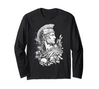 Roman Warrior Wreath Ancient Gladiator Head Long Sleeve T-Shirt