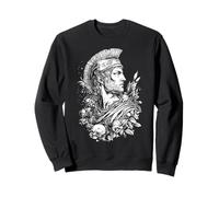 Roman Warrior Wreath Ancient Gladiator Head Sweatshirt