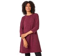Roman Wave Textured Stretch A-Line Dress In Wine Wine 20