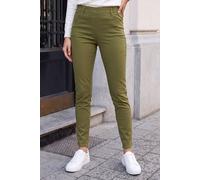 Roman Originals Jeggings for Women UK Jean Ladies Stretchy Trousers Denim Leggings High Waist Rise Pull On Skinny Straight Leg Cotton Pants Smart Casual - Brown - Size 20