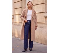 Borg Single Breasted Coat Roman Stone 18