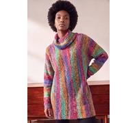 Roman Women's Boucle Stripe Cowl Neck Jumper | Size: 12