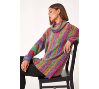 Roman Women's Boucle Stripe Cowl Neck Jumper | Size: 16 Roman Multicolor 16