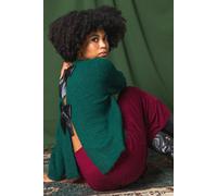 Roman Women's Bow Back Metallic Knit Jumper in Green | Size: 16 Roman Green 16