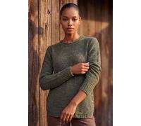 Roman Women's Button Detail Curved Hem Jumper in Khaki | Size: 12