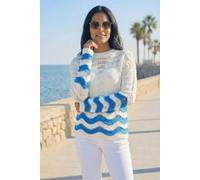 Roman Women's Chevy Pointelle Knit Jumper in Ivory | Size: 14 Roman Ivory 14