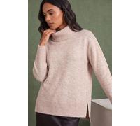 Roman Women's Cosy Feel Turtleneck Jumper in Natural | Size: 16
