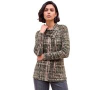 Roman Women's Cowl Neck Long Sleeve Tunic Ladies Lightweight Longline Patterned Top Blouse Snit Autumn Winter Work & Casual Smart Wear Going Out Party Loungewear