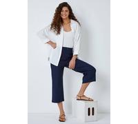 Roman Women's Cropped Stretch Culotte in Navy | Size: 10 Roman Navy 10