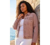 Roman Women's Curve Cotton Denim Jacket in Rose | Size: 18 Roman Rose 18