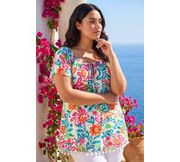 Roman Women's Curve Floral Pom Pom Bardot Top | Size: 20 Roman Multicolor 20