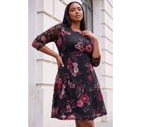 Roman Women's Curve Floral Print Lace Dress | Size: 22/24