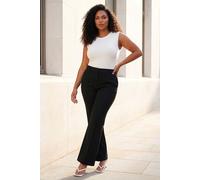 Roman Women's Curve Full Length Bootcut Trouser in Black | Size: 30-32 Roman Black 30-32