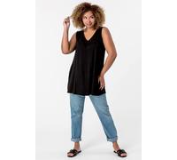 Roman Women's Curve Plain V-Neck Vest Top in Black | Size: 22-24 Roman Black 22-24