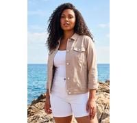Roman Women's Curve Stretch Pocket Jacket in Stone | Size: 18 Roman Stone 18
