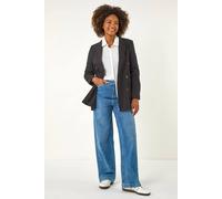 Roman Women's Double Breasted Collar & Revere Jacket in Black | Size: 20 Roman Black 20