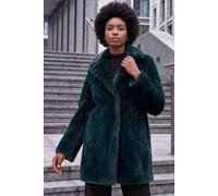 Roman Originals Women Faux Fur Coat - Ladies Jackets Teddy Bear Plush Casual Soft Fluffy Textured Oversized Warm Cosy Autumn Winter Flattering