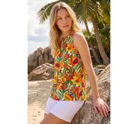 Roman Women's Floral Fruit Print Shell Top | Size: 16 Roman Multicolor 16
