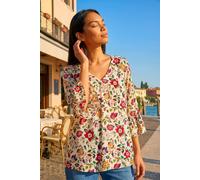 Roman Women's Floral Print Flare Sleeve Top | Size: 20 Roman Multicolor 20