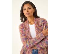 Roman Women's Fluffy Longline Cosy Cardigan Sweater | Size: 10