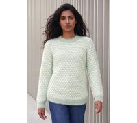 Roman Women's Fluffy Spot Curved Hem Jumper in Mint | Size: 16 Roman Mint 16