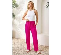 Roman Women's Full Length Linen Trouser in Pink | Size: 20 Roman Pink 20