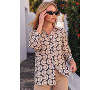 Roman Women's Geometric Print Collared Shirt | Size: 12 Roman Multicolor 12