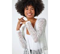 Roman Women's Lightweight Knitted Shrug in Ivory | Size: 14 Roman Ivory 14