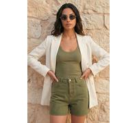 Roman Women's Linen Blend Blazer in Ivory | Size: 12