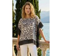 Roman Women's Mono Printed Tunic Top in Black | Size: 10