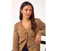 Roman Women's Nep Button Detail Cardigan | Size: 20 Roman Multicolor 20