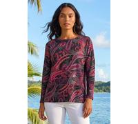 Roman Women's Paisley Print Snit Top | Size: 20 Roman Multicolor 20