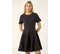 Roman Women's Panel Flared Stretch Dress in Black | Size: 20 Roman Black 20