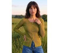 Roman Women's Pearl Ribbed Knit Jumper in Olive | Size: 20 Roman Olive 20