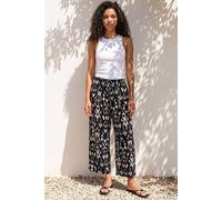 Roman Women's Petite Aztec Print Stretch Trouser in Black | Size: 18 Roman Black 18
